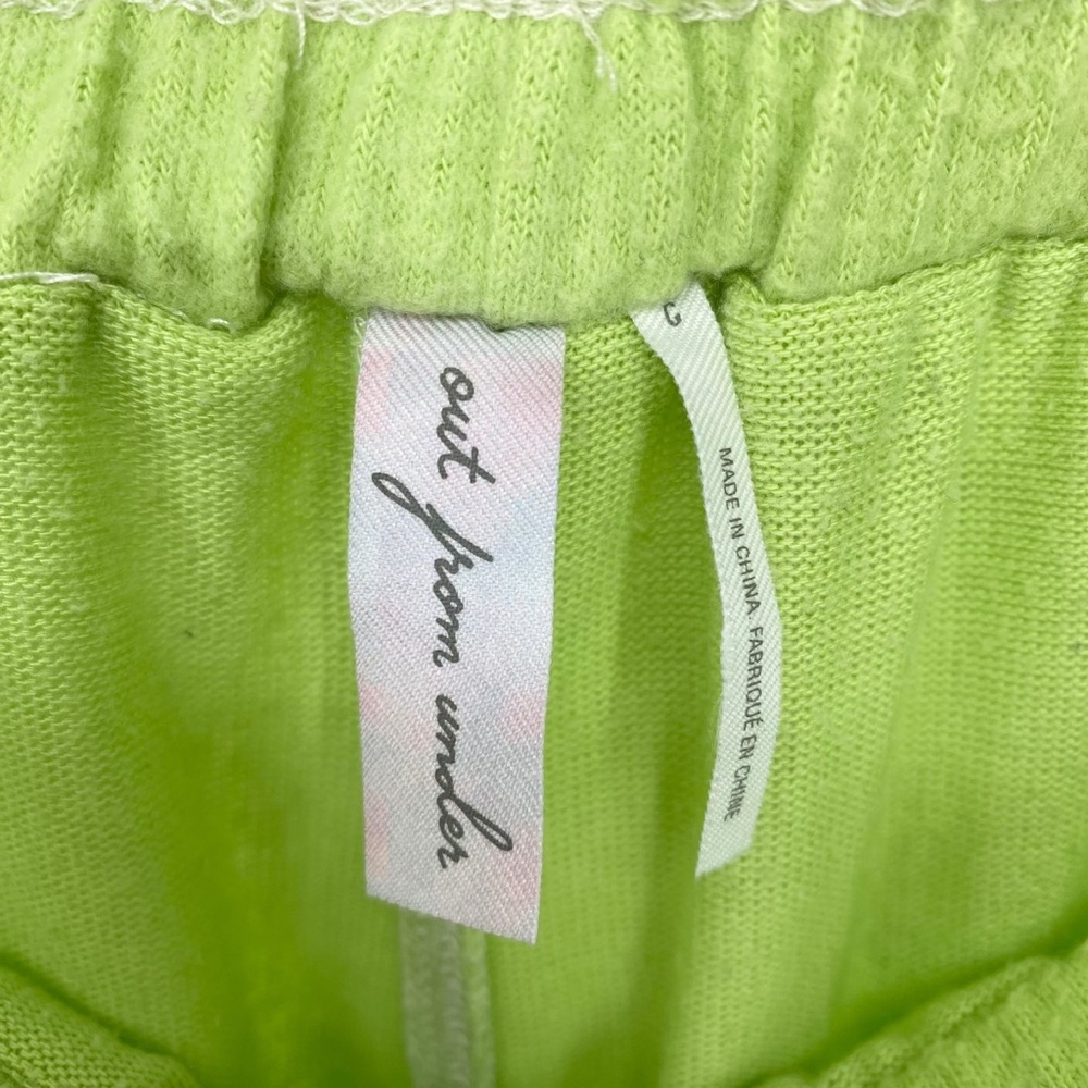 Out From Under Urban Outfitters Green Ballon Cinched Fuzzy Lounge Pants - Picture 5 of 9